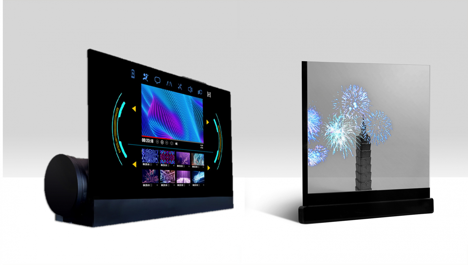 可卷式、折迭性、高透明